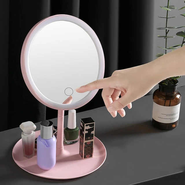 Miroir De Maquillage Led Rotation 360°