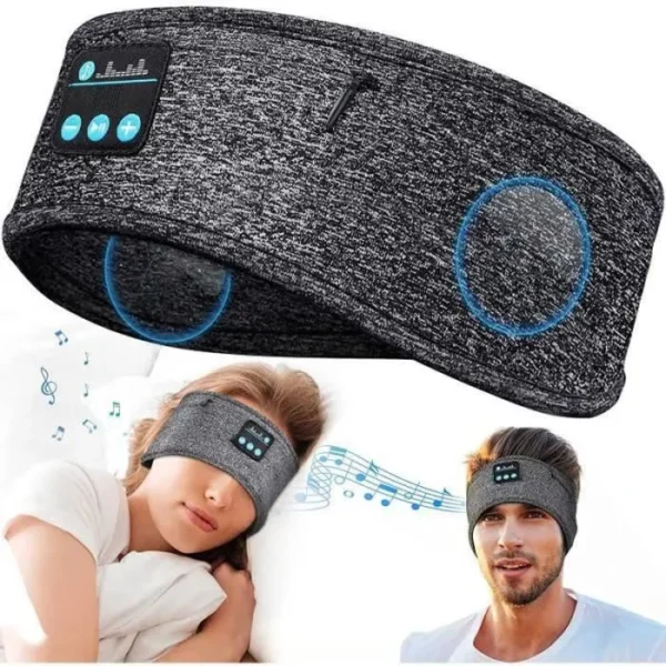 Bandeau Bluetooth pour écouteurs de sommeil, bandeaux de sport de