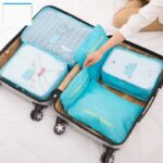 6 Pcs Sacs de rangement pour valise - Saumon