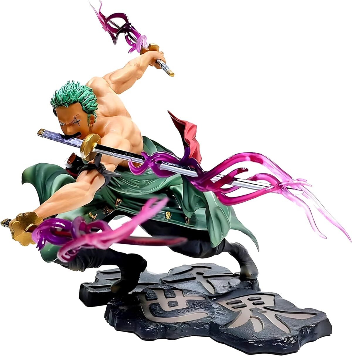 Figurine Roronoa Zoro - 2 têtes differentes - 18cm