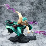 Figurine Roronoa Zoro - 2 têtes differentes - 18cm