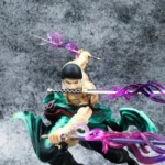 Figurine Roronoa Zoro - 2 têtes differentes - 18cm