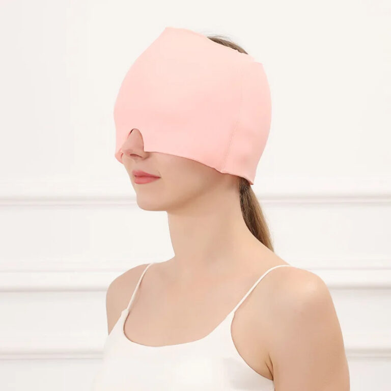 Bonnet froid contre la migraine - Rose