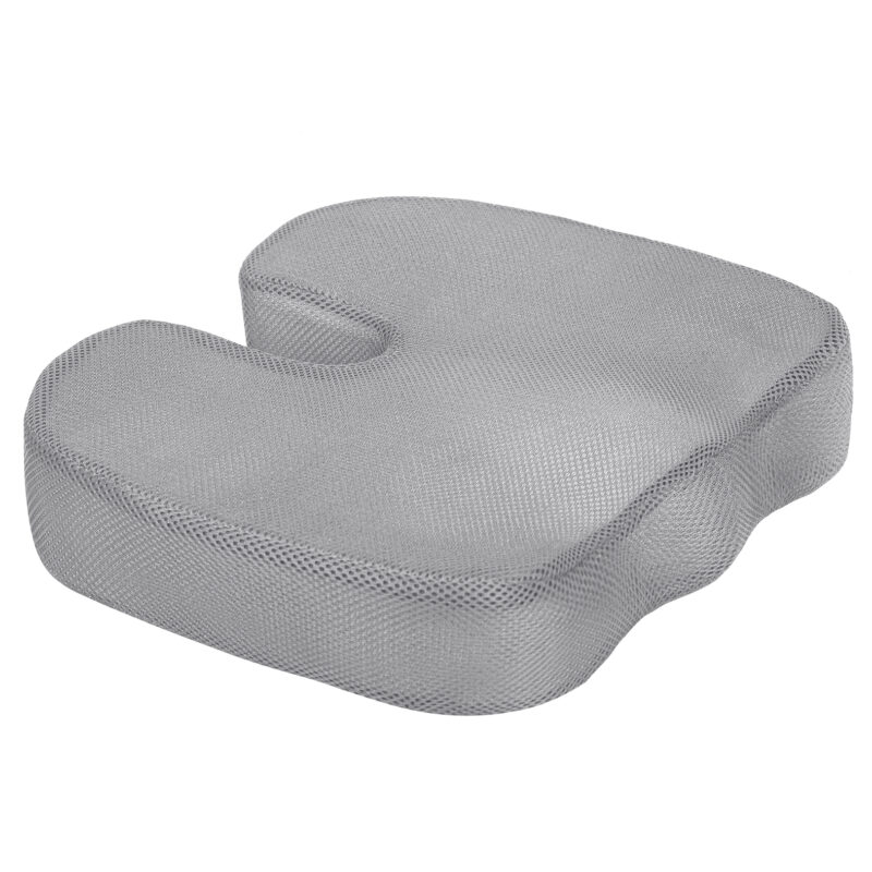 Coussin de siège en mousse à mémoire de forme - Gris