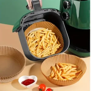 50 Papiers cuisson pour Airfryer Rond - 16cm x 4.5cm