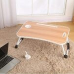 Table d'ordinateur pliable pour lit - Bleu ciel