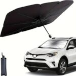 Grand Parasol Pare-Brise Voiture 138x73 cm – Protection Solaire Pliable,Anti-UV et Thermique pour Réduire la Chaleur à l’Intérieur du Véhicule