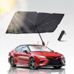 Grand Parasol Pare-Brise Voiture 138x73 cm – Protection Solaire Pliable, Anti-UV et Thermique pour Réduire la Chaleur à l’Intérieur du Véhicule