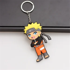 Porte-clés Naruto en silicone double face