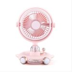 Ventilateur de Table Vintage et Mignon avec Design de Voiture - Rose