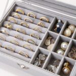 Boîte à Bijoux en Velours Rose avec Couvercle Transparent – Organisateur Luxe pour Bijoux et Montres