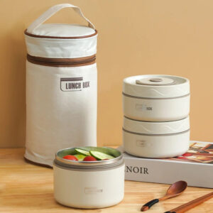 Lunch Box Isotherme avec Sac de Transport – 3 Boites