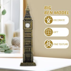 Statue Bigben en métal avec horloge fonctionnelle - 30cm