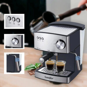 Machine à Expresso Sonifer 850W – Café Crémeux & Mousse Onctueuse