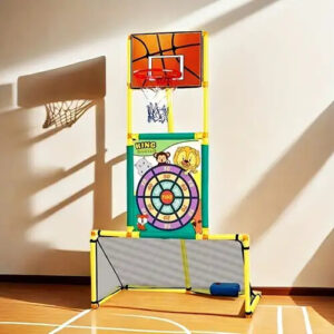 Jeu Sportif 3 en 1 pour Enfants – Basket, Cible et Football