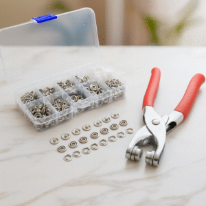 Kit Pince à Œillets pour Couture Bricolage et Réparation de Bâches au Maroc - Outil Professionnel avec Accessoires Métalliques