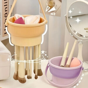 Seau Nettoyant Pliable pour Pinceaux de Maquillage – Compact, Astucieux et Multifonction
