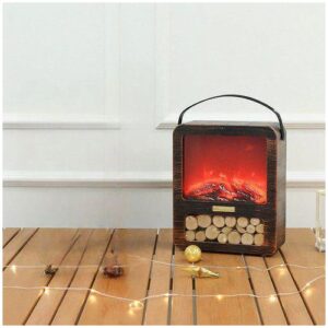 Mini Cheminée Décorative LED – Effet Flamme Réaliste