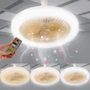 Ventilateur Plafonnier LED avec Diffuseur d’Arômes – 10" | Lumière & Ventilation 3 Vitesses | Télécommande Incluse