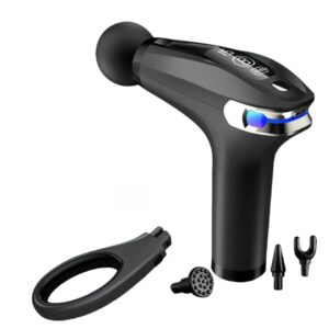 Pistolet de Massage Professionnel – Fascia Gun avec Écran LED et Poignée Longue