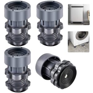 Pieds réglables anti-vibrations (lot de 4) – Pour machine à laver, sèche-linge, réfrigérateur