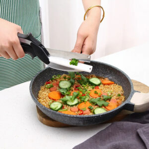 Clever Cutter – Ciseaux de Cuisine 2-en-1 avec Planche Intégrée