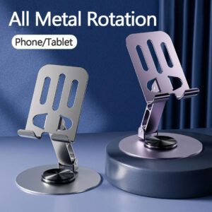 Support de Bureau Rotatif 720° pour Téléphone & Tablette – Réglable et Ultra Stable