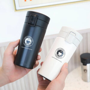 Tasse Isotherme avec Couvercle Anti-Fuite – 380 ml