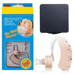 Mini Amplificateur Auditif – Léger, Discret et Efficace – Avec Étui de Protection