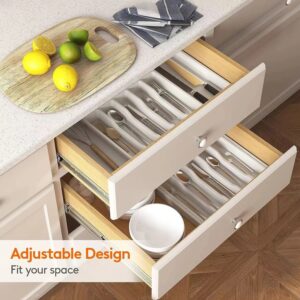 Organisateur de Couverts Extensible – Rangement de Tiroir Modulable & Hygiénique