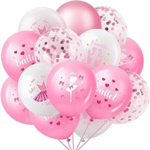 Bouquet de ballons roses & confettis – "Happy Sweetest Day"