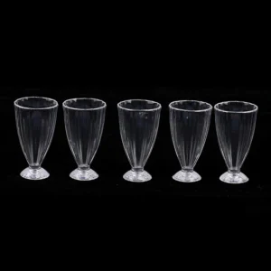 Pack de 6 verres à pied en cristal 50 ml – Élégants et transparents