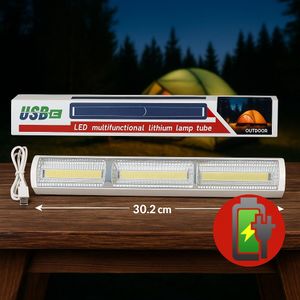 Lampe Tube LED Multifonction Rechargeable – 30,2 cm | USB Lithium