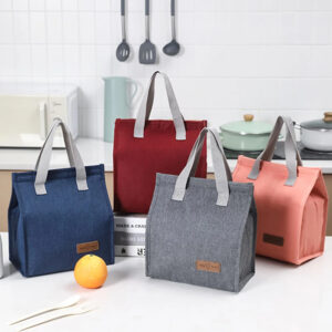 Sac Isotherme Repas – Lunch Bag Portable Étanche et Réutilisable, Idéal Bureau, École & Pique-Nique (Plusieurs couleurs)