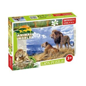 Puzzle Lion 120 pièces – Animal World – Dès 3 ans