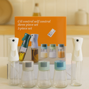 Set de pulvérisateurs et pots à épices – Coffret 5 pièces pour une cuisine moderne et organisée