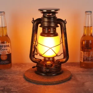 Lanterne Solaire Vintage Flamme LED – Rétro, Ambiance Chaleureuse, Suspendue - 35 cm
